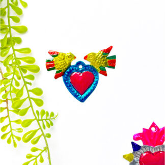 Coeur ex-voto 2 colombes (Coeur ex voto) - Tienda Esquipulas