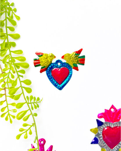 Coeur ex-voto 2 colombes (Coeur ex voto) - Tienda Esquipulas