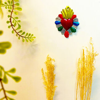 Mini coeur ex voto plumes (Coeur ex voto) - Tienda Esquipulas