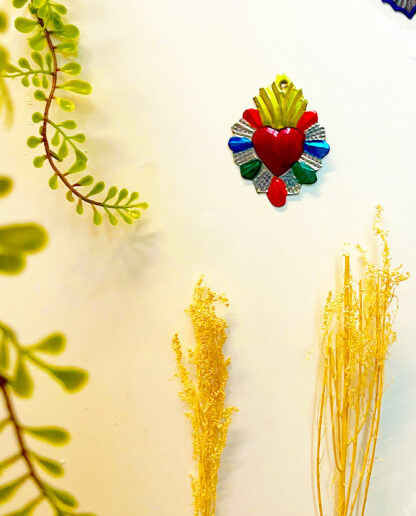 Mini coeur ex voto plumes (Coeur ex voto) - Tienda Esquipulas