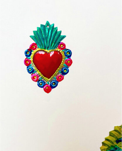 Coeur ex voto fleuri (Coeur ex voto) - Tienda Esquipulas