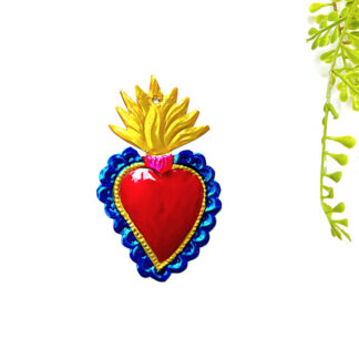 Coeur sacré flamme (Coeur ex voto) - Tienda Esquipulas