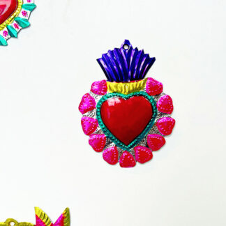 Mexican ex-voto small hearts