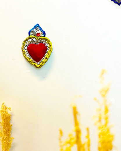 Coeur ex-voto pic bleu (Coeur ex voto) - Tienda Esquipulas