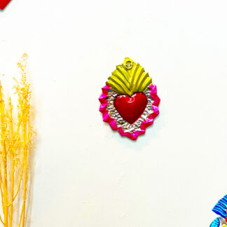 Coeur ex-voto  zigzag rose (Coeur ex voto) - Tienda Esquipulas