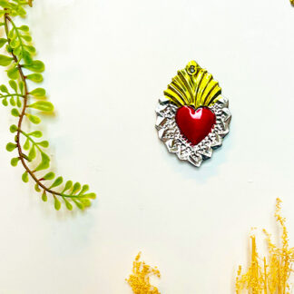 Coeur ex-voto zigzag naturel (Coeur ex voto) - Tienda Esquipulas