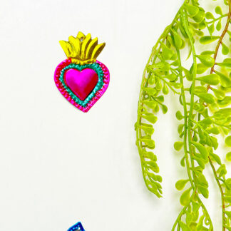 Coeur ex-voto flâme jaune (Coeur ex voto) - Tienda Esquipulas