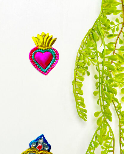 Coeur ex-voto flâme jaune (Coeur ex voto) - Tienda Esquipulas