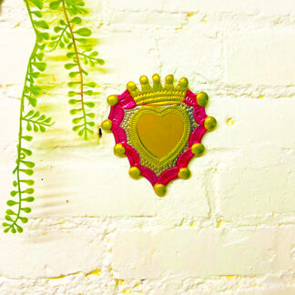 Fuchsia double crown mirror