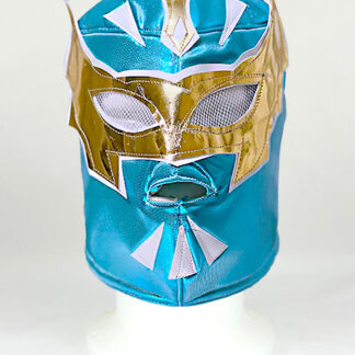 Adult wrestler mask - Gold tape