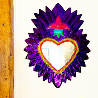 Miroir ex-voto mega mauve (Miroir mural) - Tienda Esquipulas