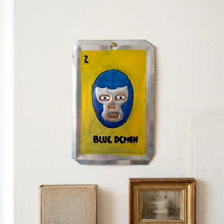 Lucha libre - Placa lucha libre Blue Demon