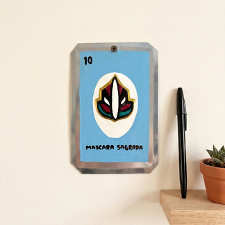Lucha libre - Placa lucha libre Máscara Sagrada