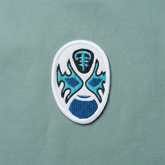 Patch brodé lucha libre Atlantis, fabriqué à la main au Mexique