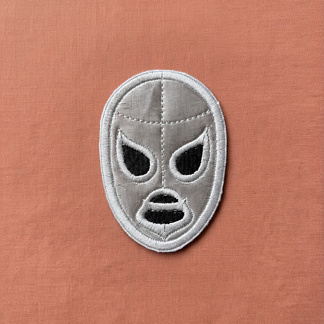 Patch brodé lucha libre El Santo, fabriqué à la main au Mexique