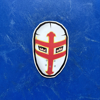 Sticker masque de luchador El Cruzado, création Dr. Rabias